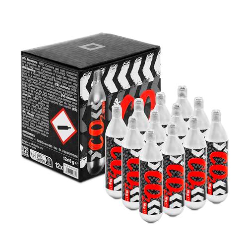 ERRECOM 1000 Miglia BKR 7107 Cartucho CO2 16 g con Rosca Bicicleta, 12 piezas